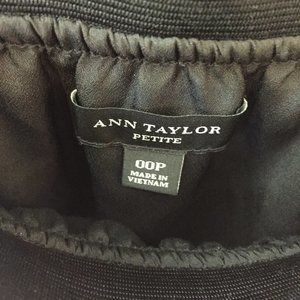 ann taylor petite black skirt